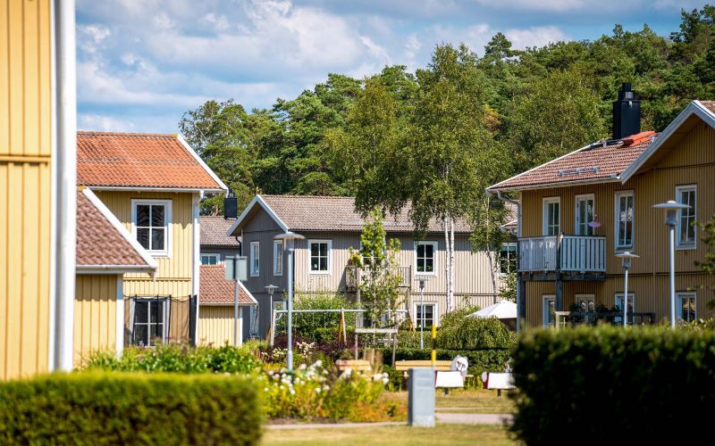 ett bostadsområde i Falkenberg